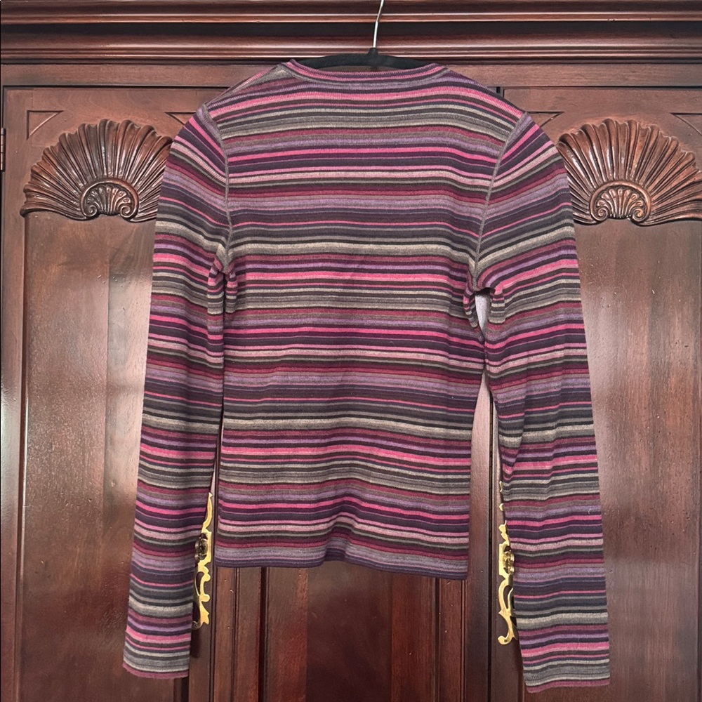 Calvin Klein Multicolor Striped Cardigan - Picture 2 of 2